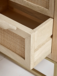 Flat Rattan Webbing Bedside Table - thumbnail 5