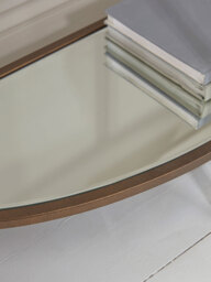 Glass Display Console Table - Aged Bronze - thumbnail 3