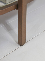 Glass Display Console Table - Aged Bronze - thumbnail 4