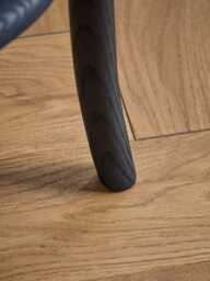 Oak Cross Back Counter Stool - Black - thumbnail 3