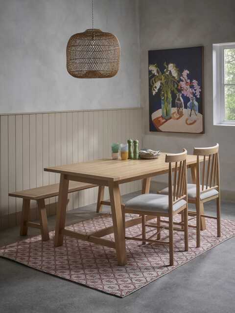 Neda Extendable Rectangle Dining Table - 4 to 6 Seater - image 1