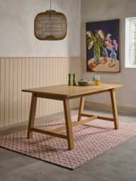Neda Extendable Rectangle Dining Table - 4 to 6 Seater - thumbnail 2