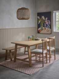 Neda Extendable Rectangle Dining Table - 4 to 6 Seater - thumbnail 1