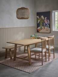Neda Extendable Rectangle Dining Table - 4 to 6 Seater - thumbnail 4