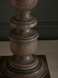 Greywash Turned Table Lamp - thumbnail 4