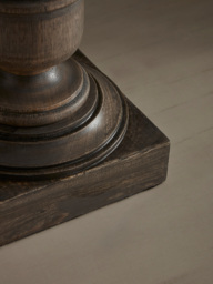 Greywash Turned Table Lamp - thumbnail 3