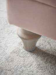 Bern Ottoman - Pale Stone Opulent Cotton Velvet - thumbnail 4