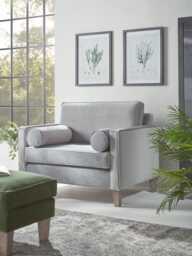 Toulon Loveseat - Agave Opulent Cotton Velvet - thumbnail 1