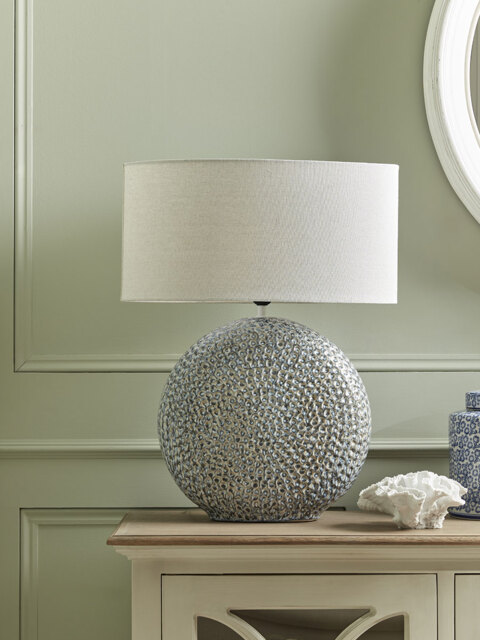 Blue Spiral Table Lamp - image 1