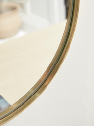 Lozenge Shaped Wall Mirror - Brass - thumbnail 4