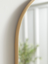 Lozenge Shaped Wall Mirror - Brass - thumbnail 2