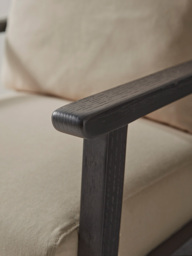 Cane Webbing Armchair - Black - thumbnail 4