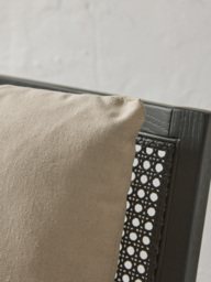 Cane Webbing Armchair - Black - thumbnail 2