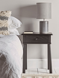Bergen Oak Beside Table - Black - thumbnail 2
