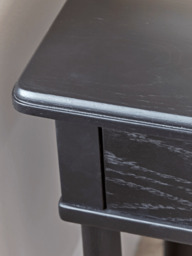 Bergen Oak Beside Table - Black - thumbnail 4