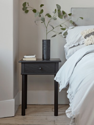 Bergen Oak Beside Table - Black - thumbnail 1
