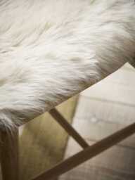 Sumptuous Sheepskin Square Seat Pad - Natural - thumbnail 4