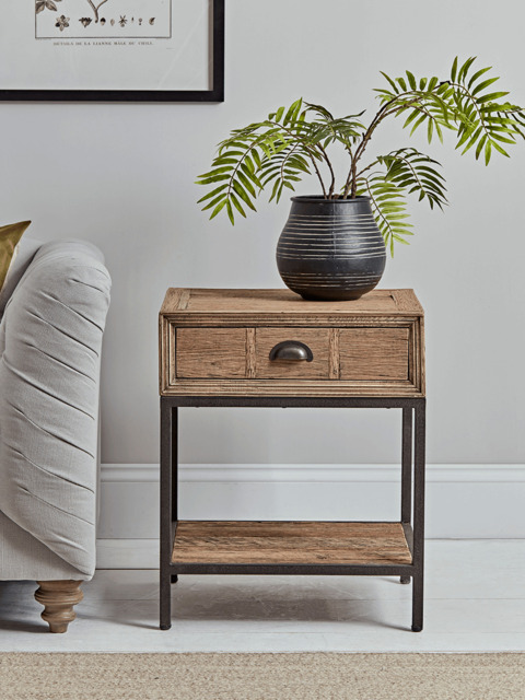 Reclaimed Oak Side Table - image 1