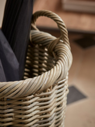 Rattan Umbrella Basket - Round - thumbnail 2