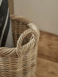 Rattan Umbrella Basket - Round - thumbnail 4