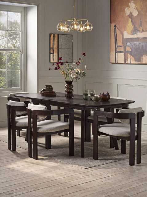 Kamille Extendable Rectangle Dining Table - 6 to 8 Seater - image 1