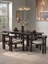 Kamille Extendable Rectangle Dining Table - 6 to 8 Seater