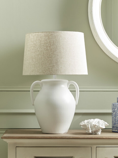 Glazed Handle Table Lamp - image 1
