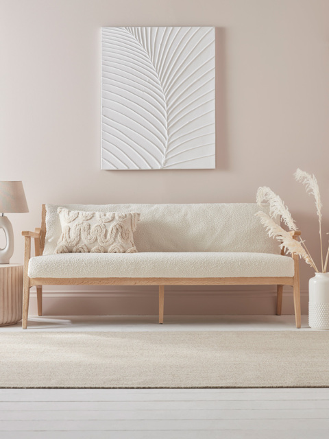 Cane Webbing Sofa - Natural - image 1