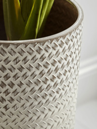 Ombre Whitewashed Standing Planter - Small - thumbnail 2