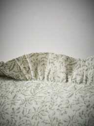 Indira Hand Block Printed Cushion Cover - Olive Green - thumbnail 5