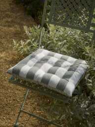 Wide Stripe Indoor/Outdoor Seat Pad - Olive - thumbnail 4