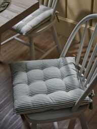 Wide Stripe Indoor/Outdoor Seat Pad - Olive - thumbnail 2
