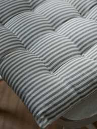 Wide Stripe Indoor/Outdoor Seat Pad - Olive - thumbnail 3