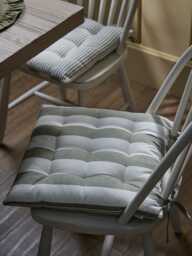 Wide Stripe Indoor/Outdoor Seat Pad - Olive - thumbnail 1