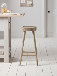 Weathered Oak Counter Stool - Greywash - thumbnail 5