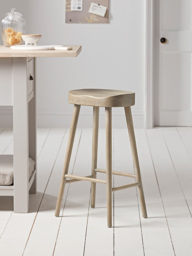 Weathered Oak Counter Stool - Greywash - thumbnail 1