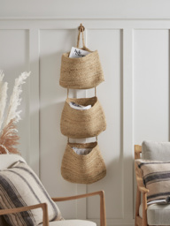 Seagrass Hanging Magazine Holder - thumbnail 1