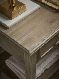 Camille Bedside Table - Limewashed - thumbnail 4