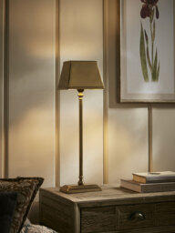 Antique Brass Desk Lamp - thumbnail 2