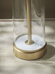 Glass & Brass Column Table lamp - thumbnail 5