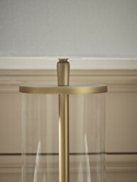 Glass & Brass Column Table lamp - thumbnail 4
