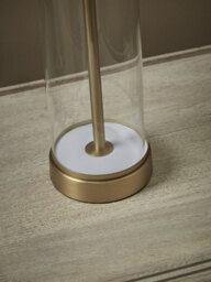 Glass & Brass Column Table lamp - thumbnail 3