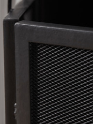 Black Iron Panel Fire Screen - thumbnail 3