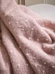 Dusty Pink French Knot Throw - thumbnail 3