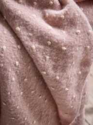 Dusty Pink French Knot Throw - thumbnail 5