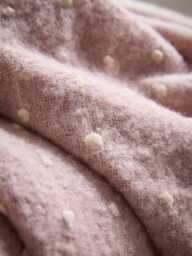 Dusty Pink French Knot Throw - thumbnail 4