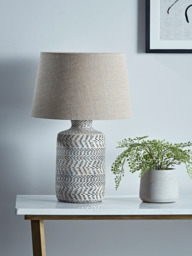 Textured Chevron Lamp