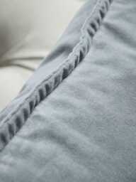 Velvet Square Cushion Cover - Dusky Blue - thumbnail 3