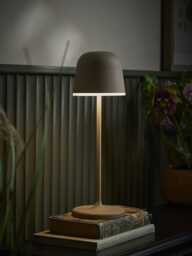 Nocturne Rechargeable LED Table lamp - Stone - thumbnail 2