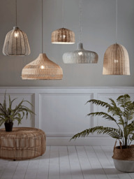 Rattan Dome Pendant - thumbnail 4